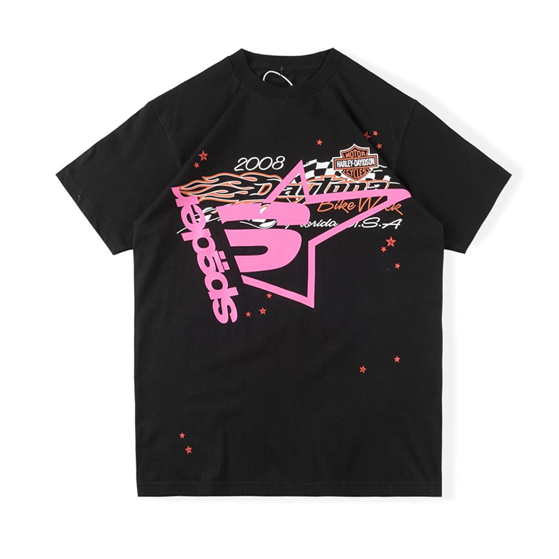 (image for) Sp5der Worldwide x Harley Davidson Vintage T-shirt (black /pink)