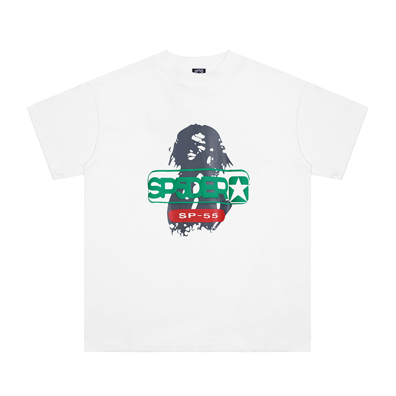 (image for) Sp5der Oversized Reunion Tee (white /green)